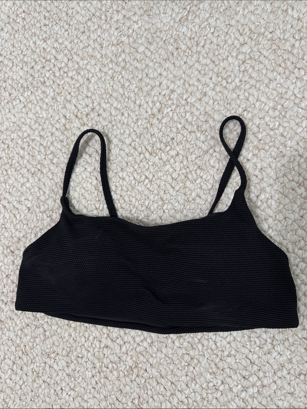 Athleta Scoop Bikini Top (NWT) in black